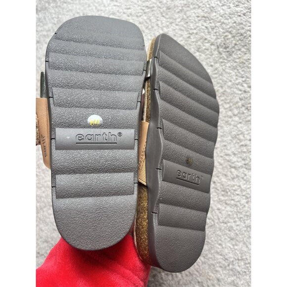 Earth Womens Leather Slip On‎ Buckle Emilia Sandals Size 6 bohemian - Picture 4 of 6